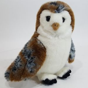 Jaag Plush Spotted Owl Movable Poseable Head 11"